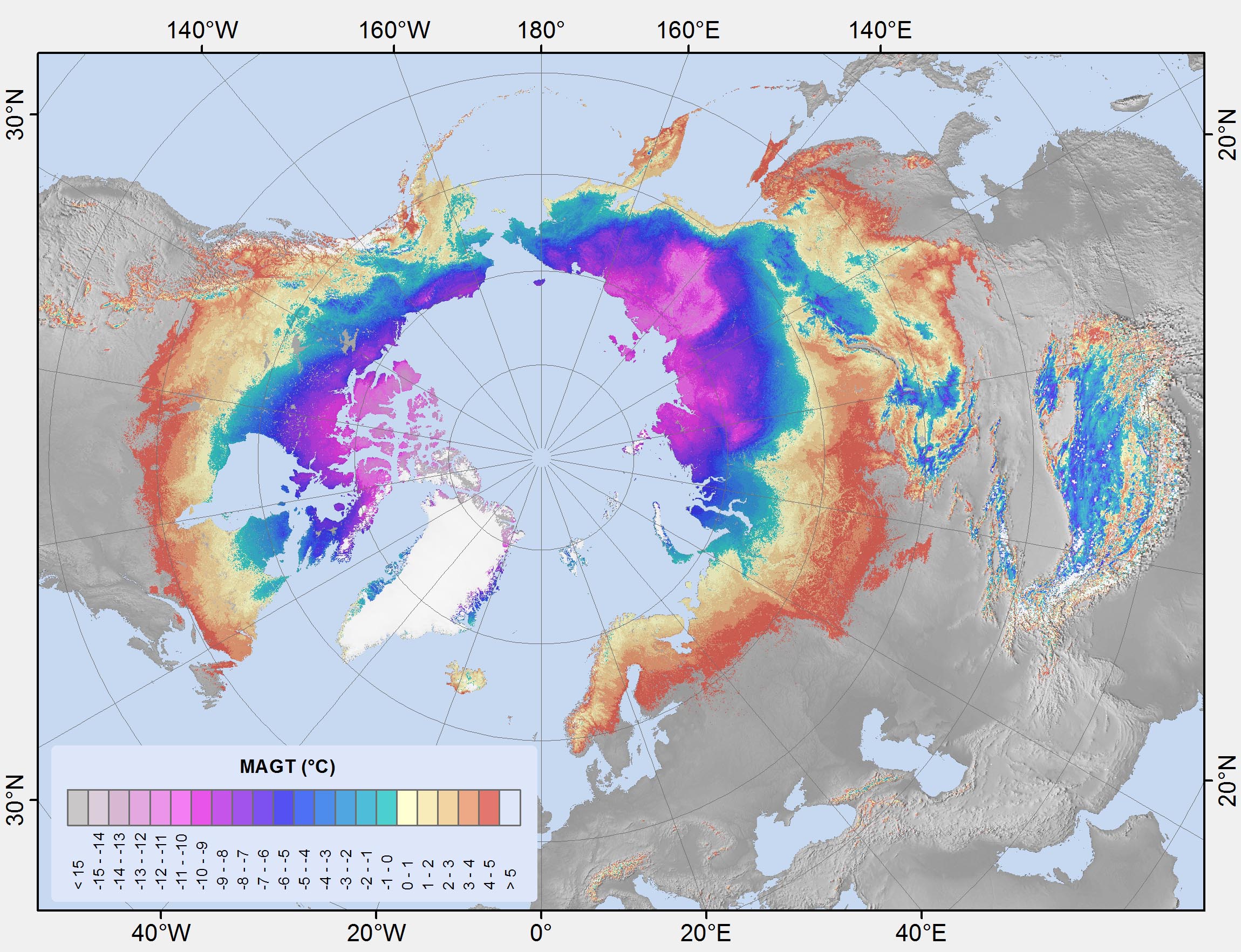 GlobPermafrost MAGTmap